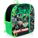 Fast Forward Monster Jam16" Kids Backpack Grave Digger School Bag with Front Pocket & Side Mesh, Lightweight for Kids