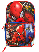 Marvel Spider-Man 16" Shoulder Backpack for School with Rectangular Lunch Bag