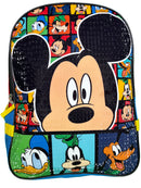 Disney Mickey Backpack for School with Rectangular Lunch Bag, for Kids
