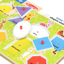 Melissa & Doug Disney Winnie The Pooh Shapes Sound Puzzle - Wooden Peg Puzzle (8 Pieces)