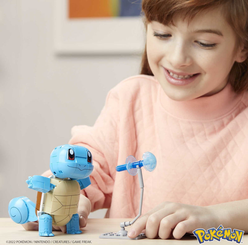 MEGA Pokemon Build & Show Squirtle Construction Set, Building Toys for Kids