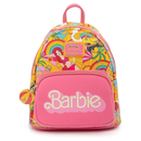 Loungefly Pink Barbie Fun in the Sun Mini Faux Leather Backpack with Pockets
