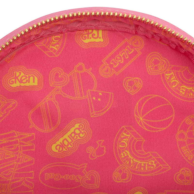 Loungefly Pink Barbie Fun in the Sun Mini Faux Leather Backpack with Pockets