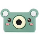 Kidamento Kids Digital Camera & Video Camcorder, Soft BPA-Free Silicone Casing, 32GB Memory Card - Model C - Mikayo The Bear