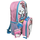 Hello Kitty 16" Pink Backpack with Rectangular Lunch Bag