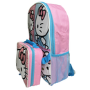 Hello Kitty 16" Pink Backpack with Rectangular Lunch Bag