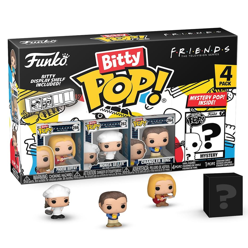 Funko Bitty POP! Friends - Phoebe, 4-Pack and A Surprise Mystery Mini Figure