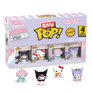 Funko Pop! Bitty: Sanrio - Kuromi, Hello Kitty (Ice Cream), My Melody (Unicorn Party), and Chase Mini Figure - 0.9 Inch (2.2 Cm) - Hello Kitty Collectable - Stackable Display Shelf Included