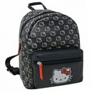 Hello Kitty Black & White 10" Mini Deluxe Backpack with 1 Front pocket