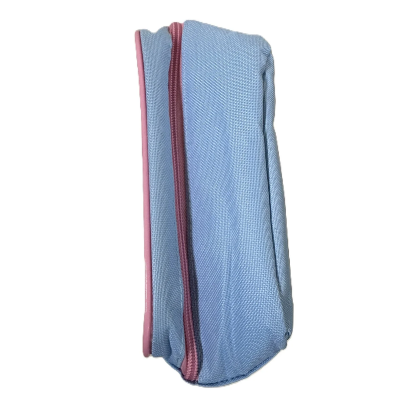 Bluey with Flowers and Butterfly Kids School Lunch Bag, Blue and Pink