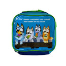 Bluey and Friends 16 inch Backpack with a Insulated Detachable Lunch Bag 2-Piece Set Blue for Boys and Girls