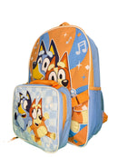 Bluey and Bingo 16" Backpack for School with Rectangular Lunch Bag, for Kids