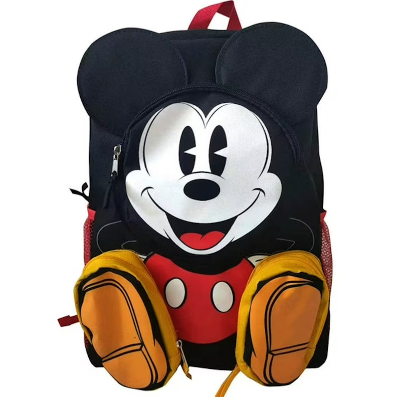 Mickey Front Body 16" Backpack with 3D 3 Zipper Pockets