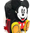 Mickey Front Body 16" Backpack with 3D 3 Zipper Pockets