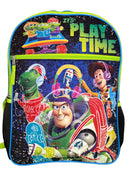Disney Toy Story "It's Play Time" 16" School Backpack with Front and Side Pockets