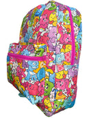 Care Bears All Over Print Nylon Kids School Backpack 16", Colorful and Fun for Girls