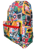 Marvel All Over Print Icons 16" Nylon School Backpack for Kids, with a front Pocket