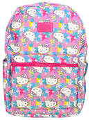 Hello Kitty With Stars  all over 16" Kids Backpack for Girls, with a small front Pocket