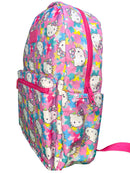 Hello Kitty With Stars  all over 16" Kids Backpack for Girls, with a small front Pocket