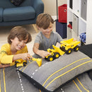 CAT Construction Toys, Mini Crew 3-Pack 7”, Push-Powered Yellow Construction Vehicle Toys, Includes Dump Truck, Wheel Loader, and Excavator for Kids and Toddlers Ages 2+