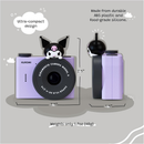 Kuromi Mini Kids Digital Camera & Video Camcorder by Kidamento, 32GB Memory Card, Adjustable Soft Strap Lanyard, Scavenger Hunt Momento Book - Model A Kuromi