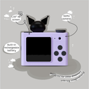 Kuromi Mini Kids Digital Camera & Video Camcorder by Kidamento, 32GB Memory Card, Adjustable Soft Strap Lanyard - Model A Kuromi