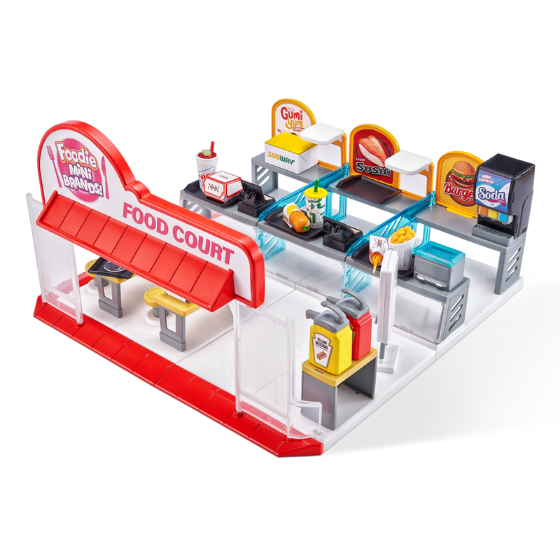 5 Surprise Foodie Mini Brands Mini Food Court Novelty & Gag Toy with 1 Exclusive Mini by ZURU