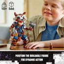 LEGO Marvel Rocket & Baby Groot Minifigure, Guardians of The Galaxy Inspired Marvel Toy for Kids, 76282