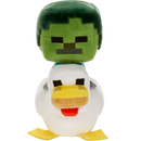 Mattel Minecraft Plush Zombie Chicken Jockey Toy, Collectible Stuffed Animal, 8-inch Soft Doll Inspired by Video Game Character