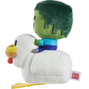Mattel Minecraft Plush Zombie Chicken Jockey Toy, Collectible Stuffed Animal, 8-inch Soft Doll Inspired by Video Game Character