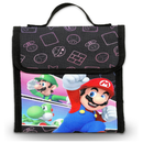 Bioworld Black Super Mario 16" Kids Backpack with large front pocket