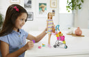 Barbie Stroll ‘N Play Pups Playset with Barbie Doll, 2 Puppies and Pet Stroller