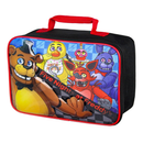 Bioworld Kids Five Nights at Freddy's Rectangular Insulated School Lunch Bag with Handle, Reusable Soft Cooler Lunch Box for Daycare, Travel, Boys 3+