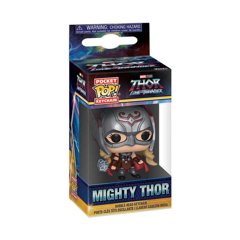 Funko Pop! Keychain: Thor Love and Thunder - Mighty Thor