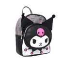 Hello Kitty Kuromi Mini 10" Deluxe Backpack with 3D front Pocket for Girls
