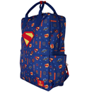 Loungefly DC Superman Nylon Full-Size School  Backpack, 17in