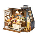 Robotime Rolife Handmade Puzzles Kit DG172 Baking Kitchen Model Kit 3D Wooden DIY Miniature House