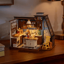 Robotime Rolife Handmade Puzzles Kit DG172 Baking Kitchen Model Kit 3D Wooden DIY Miniature House