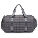 Ty Quilted Puffer Nylon Duffel Carbon