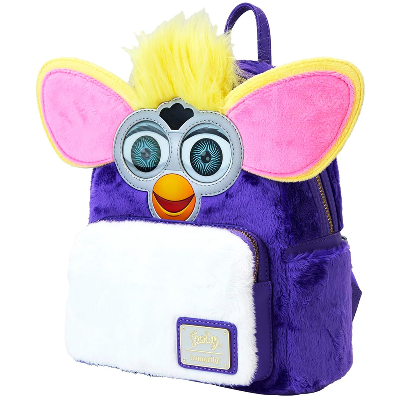 Furby Original Hasbro with Faux Fur Mini Backpack by Loungefly