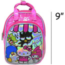 Fast Forward Hello Kitty and Friends Backpack Officially Licensed Mini 9 Inch Deluxe Shoulder Bag Travel Tote