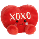 Aurora Adorable Palm Pals XOXO Candy Heart Stuffed Animal, Perfect for Decorating Rooms and Valentine's Day - Pink 5 Inches