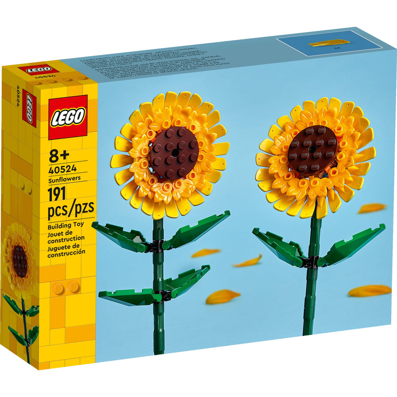 LEGO Sunflowers Building Toy for Kids, Girls and Boys Ages 8+ - Artificial Sunflowers for Home Decor and Display - Birthday Gift Idea for Lovers of Plants & Flowers - 40524