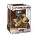 Funko POP! Deluxe: The Mandalorian - Mandalorian on Bantha with Child in Bag