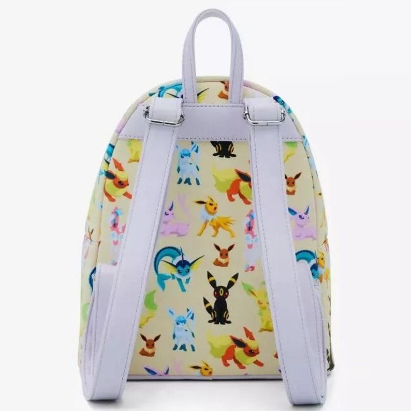 Loungefly All Over Print Pokemon Eeveelutions Mini Faux Leather Shell Backpack
