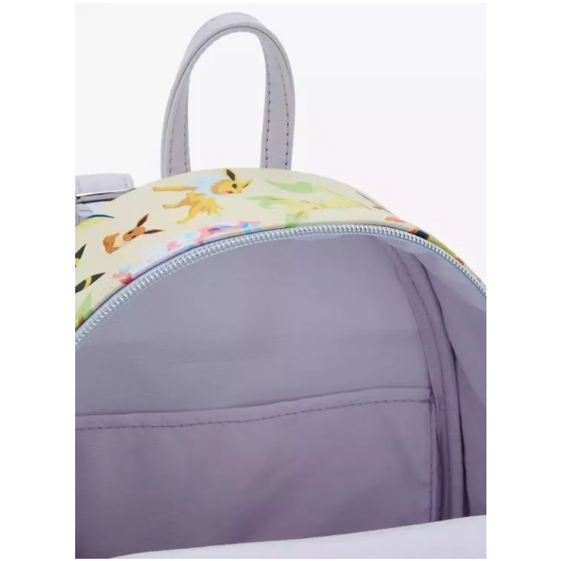Loungefly All Over Print Pokemon Eeveelutions Mini Faux Leather Shell Backpack