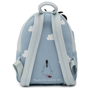 Loungefly Disney Eeyore Blue Mini Faux Leather Backpack with front Pocket