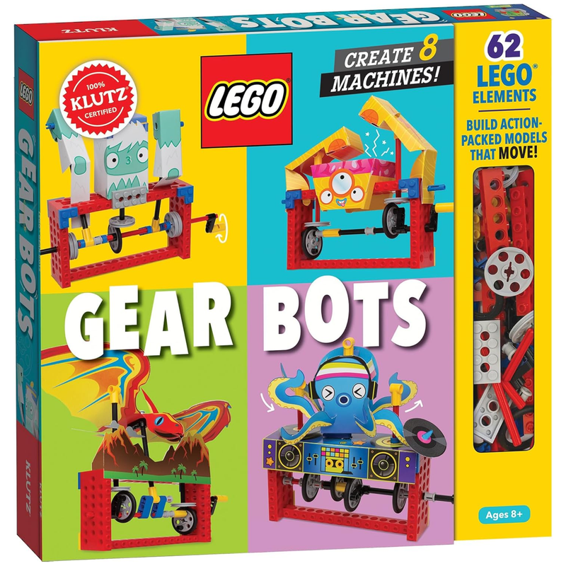 Klutz Lego Gear Bots Science/STEM Activity Kit for 8-12 years