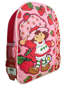 Strawberry Short 16" Pink Nylon School Backpack 16" Bookbag for Girls, with a Large front Pocket