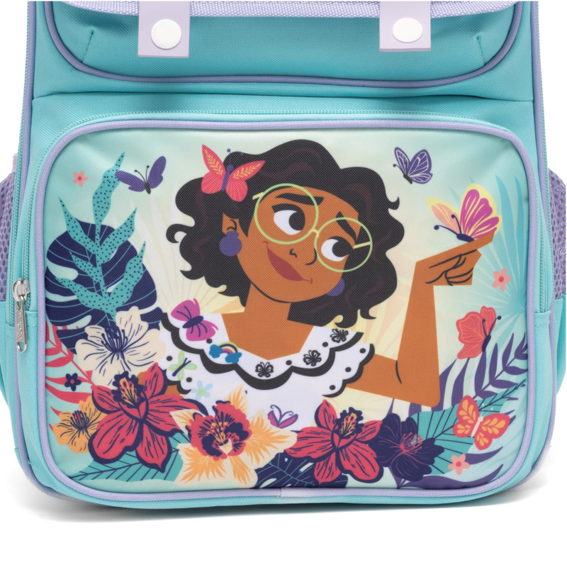 Disney Encanto 15.5" Polyester Blue Large Backpack with 2 Front Pockets